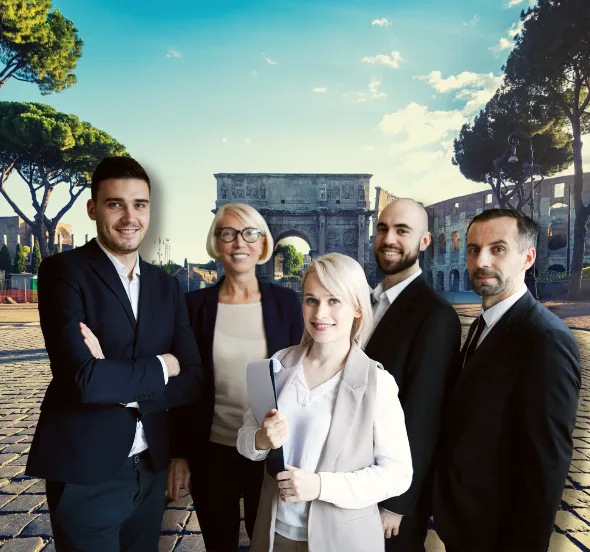 equipe chauffeur VTC rome aeroport